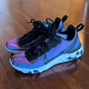 Nike React element 55 premium laser fuchsia sneakers